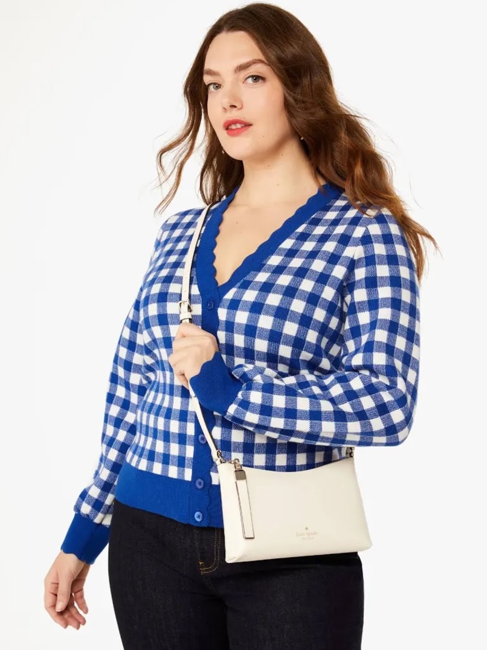 kate spade Meringue Leather Crossbody Bag